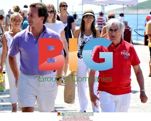 Bernie Ecclestone with friends in Croatia