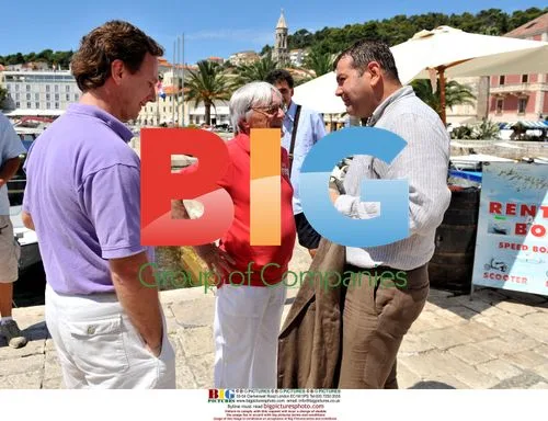 Bernie Ecclestone and friends in Croatia