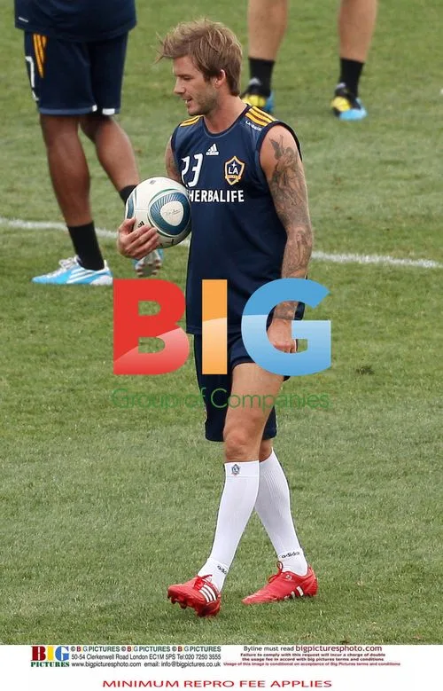David Beckham Practices in Hoboken, NJ