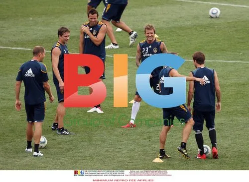 David Beckham practices in Hoboken, NJ