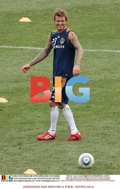 David Beckham Practices with Teammates in Hoboken, NJ