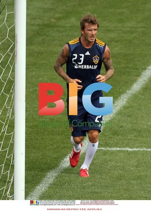 David Beckham Practices in New Jersey