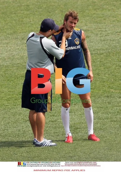 David Beckham Practices in Hoboken, NJ