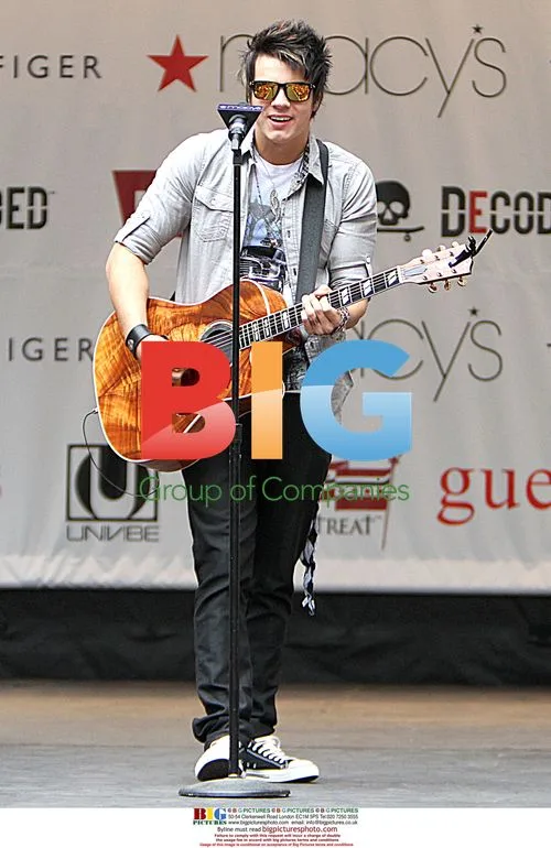 Josh Golden performing at Macy's Back-to-School event