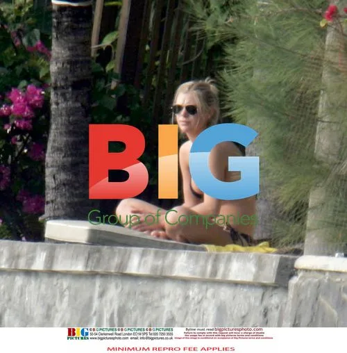 Chelsy Davy on Beach Vacation