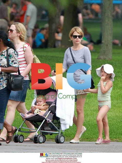Michelle Williams and daughter out for walk