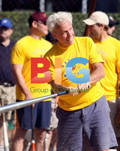 Mark Green at Artist vs Writer Charity Softball Game