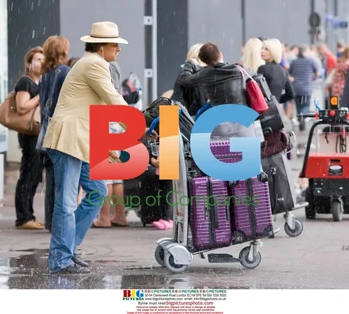 Liz Hurley, Arun Nayar and Damian at Nice Airport