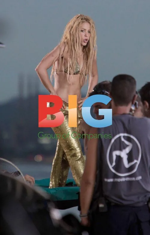 Shakira Filming Music Video in Barcelona