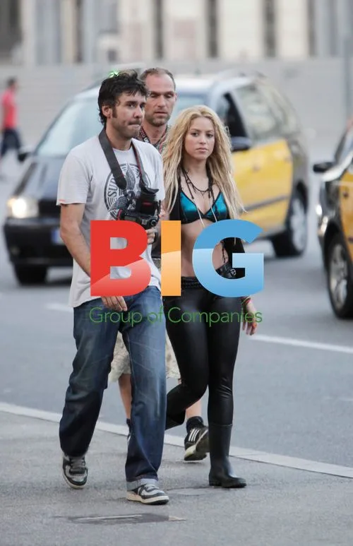 Shakira Filming New Video in Barcelona