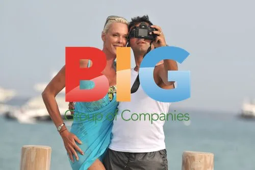 Brigitte Nielsen on Beach in Saint Tropez