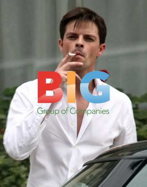 Brian Fortuna Having Cigarette in London