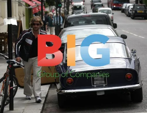 Jay Kay of Jamiroquai in Vintage Ferrari
