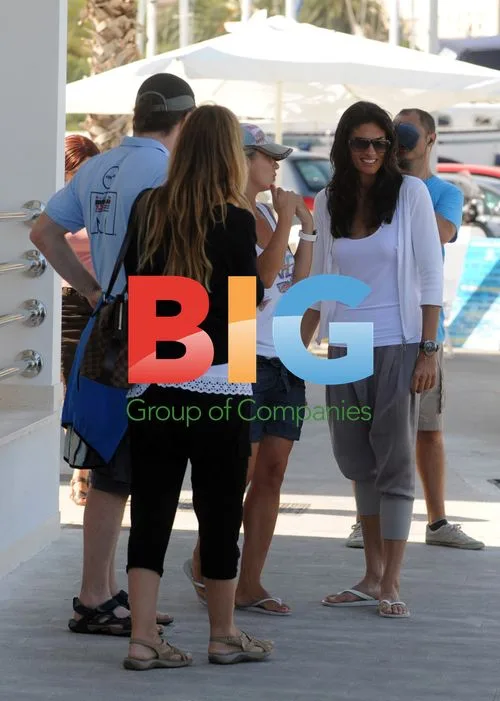 Gabriela Sabatini Takes Taxi Boat to Hvar