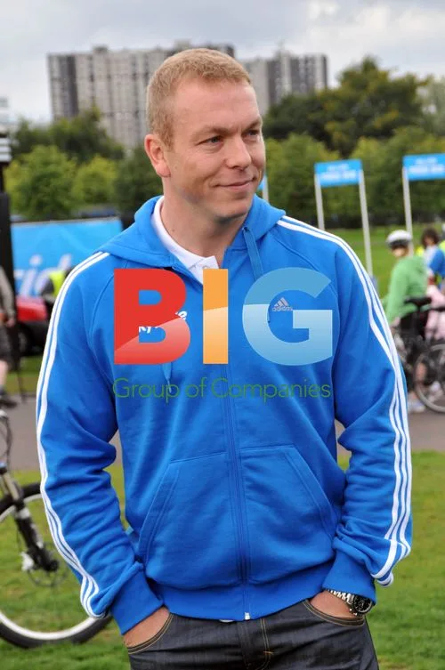 Lorraine Kelly and Chris Hoy at Skyride Event