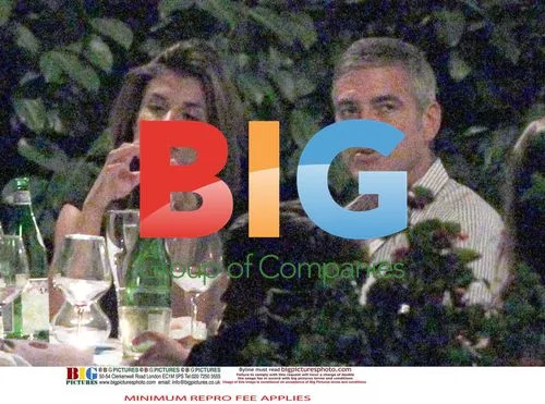 George Clooney and Elisabetta Canalis Dine in Italy