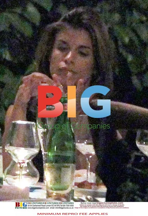George Clooney and Elisabetta Canalis Dine at Villa Oleandra