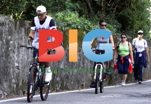 George Clooney Distracted on Bike Ride with Elisabetta Canalis