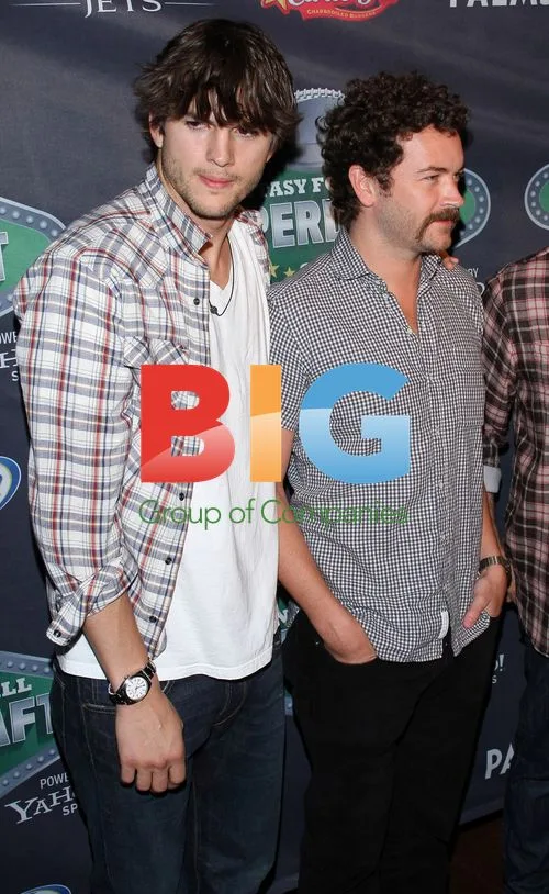 Ashton Kutcher and Danny Masterson at Fantasy Football Super Draft VIP Party