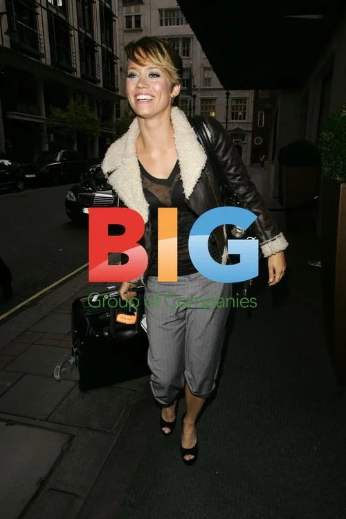Kimberly Wayatt Arriving at Mayfair Hotel