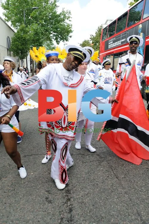 Revellers at Notting Hill Carnival, London