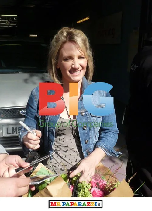 Lucy Speed Outside GMTV Studios