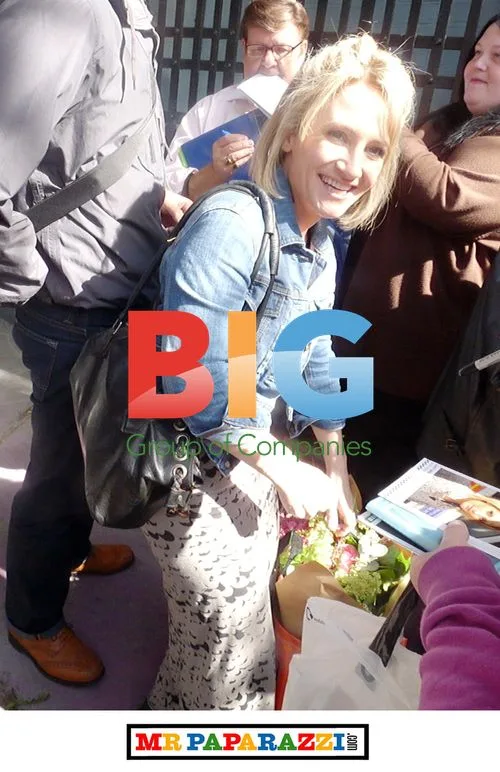 Lucy Speed Outside GMTV Studios