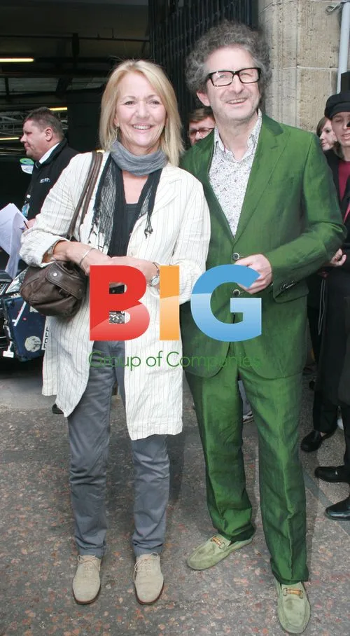 Jeff Stewart and Trudie Goodwin Outside GMTV