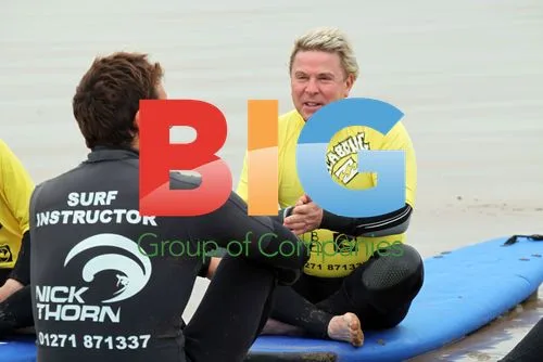 David Van Day goes surfing in Devon