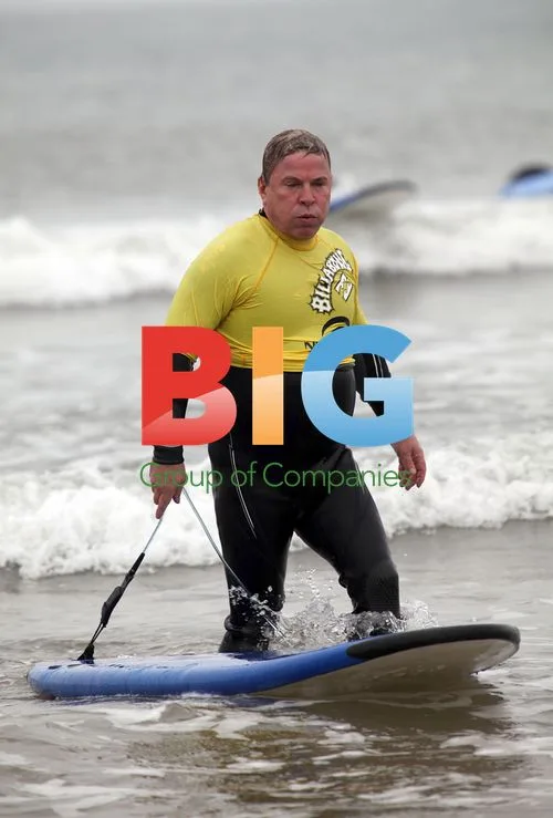 David Van Day goes surfing in Devon