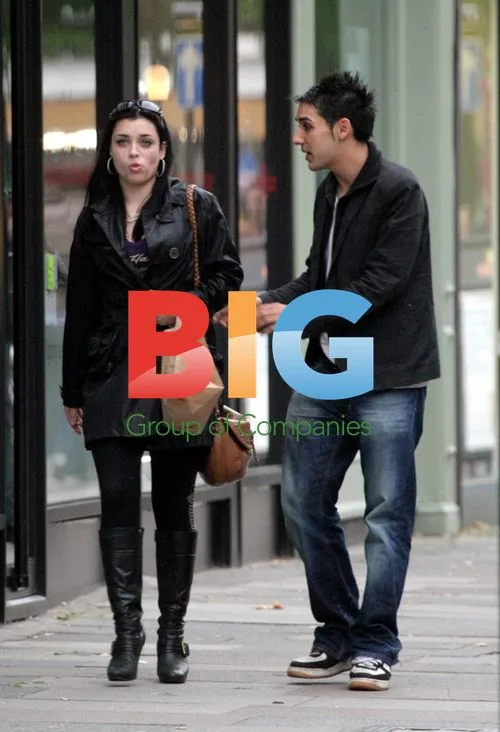 Shona McGarty and Eastenders co star Ashley Kumar leave Nandos
