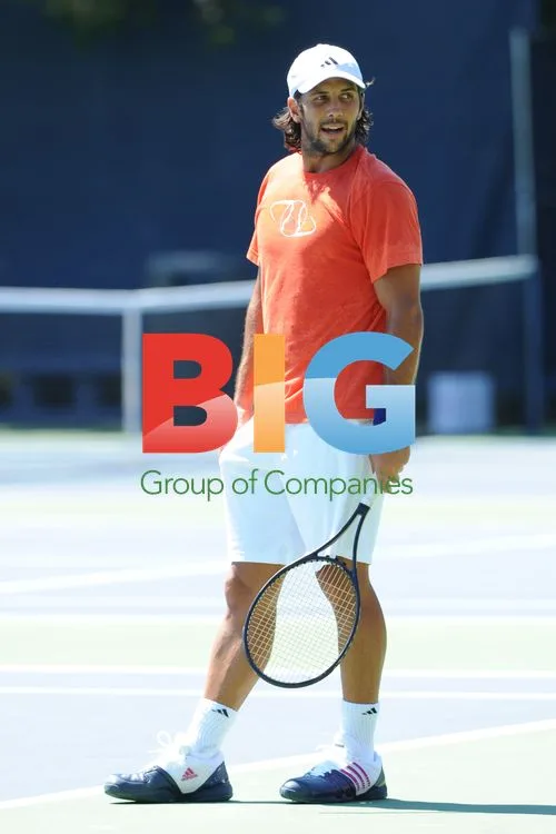 Fernando Verdasco Practicing at USTA Center