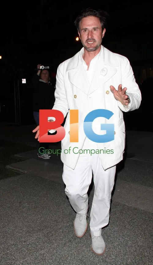 David Arquette in All-White Outfit