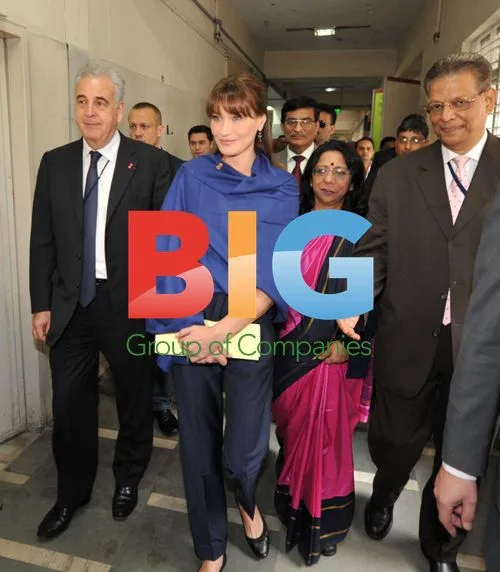 Carla Bruni Sarkozy Visits Orphanage in New Delhi