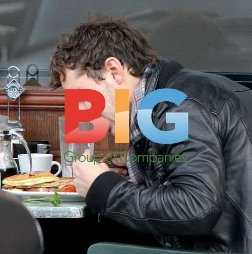 Shia LaBeouf Eats Pancakes with Mystery Girl