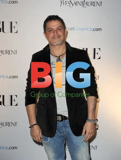 Alejandro Sanz at Vogue Event in Miami