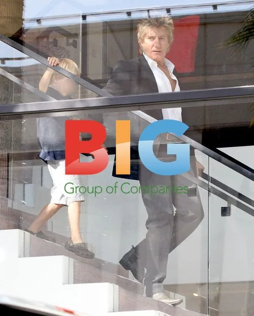 Rod Stewart and Penny Lancaster out in Beverly Hills