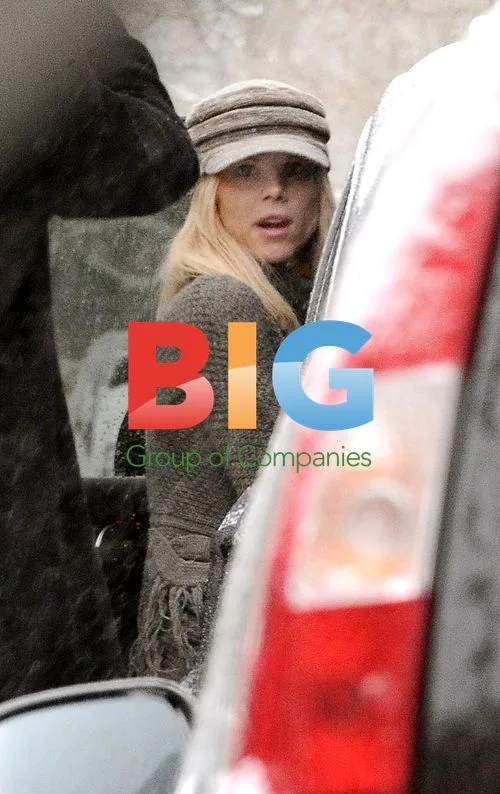 Elin Nordegren Out in Stockholm Snow