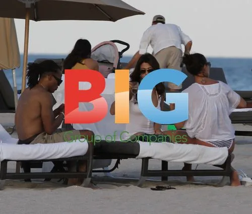 Edgar Davids on Miami Beach