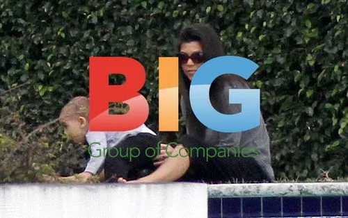 Kourtney, Mason, and Scott in Miami