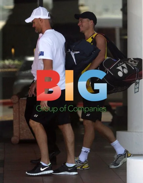 Lleyton Hewitt Trains at Hopman Cup