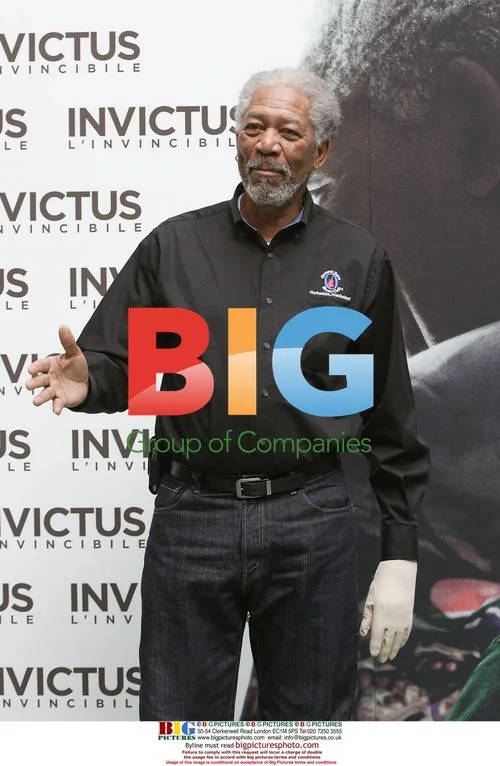 Actor Morgan Freeman at 'Invictus' Photocall