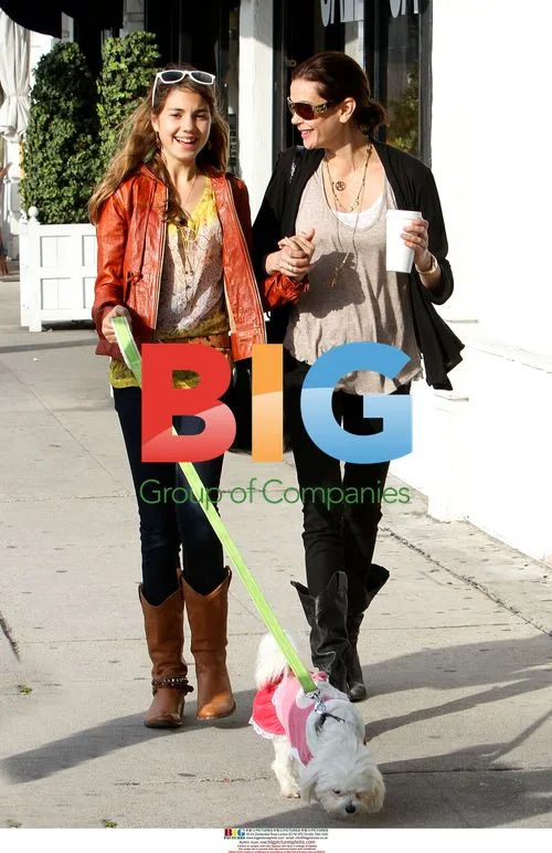 Teri Hatcher and Daughter Emerson Rose Stroll with Dog