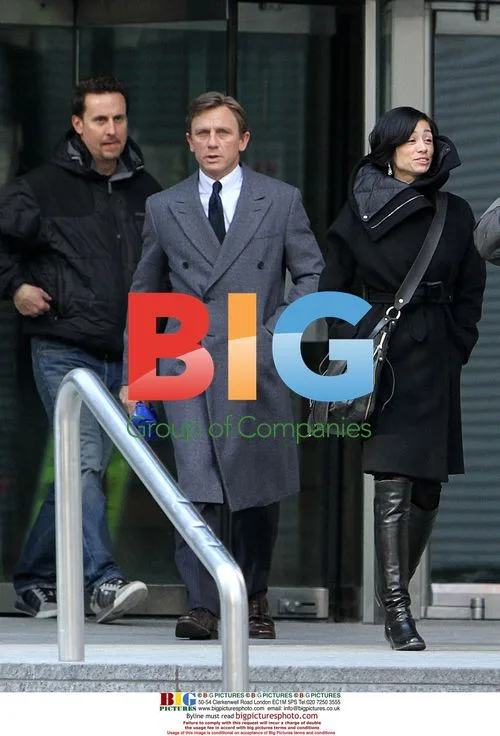 Daniel Craig and Satsuki Mitchell on Toronto Film Set
