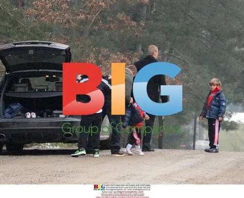 David Beckham with Kids in Milan