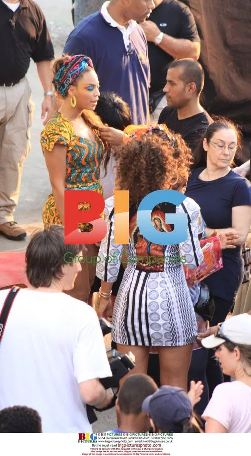 Alicia Keys & Beyonce Filming Music Video