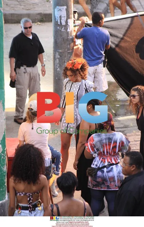 Alicia Keys filming video with Beyonce in Rio