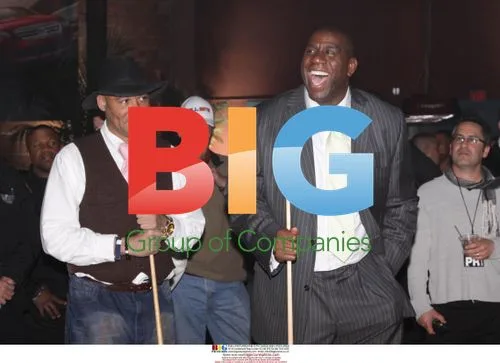 Magic Johnson laughs at charity event