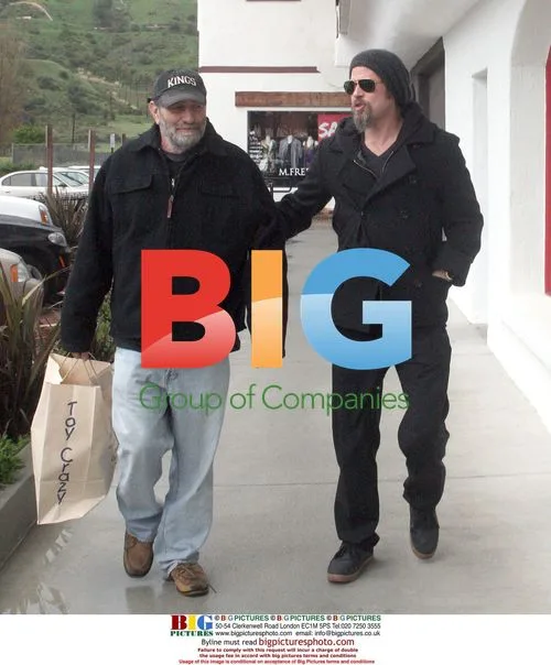 Brad Pitt and Eric Roth in Malibu