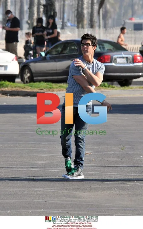 Jonas Brothers Play Football on Set